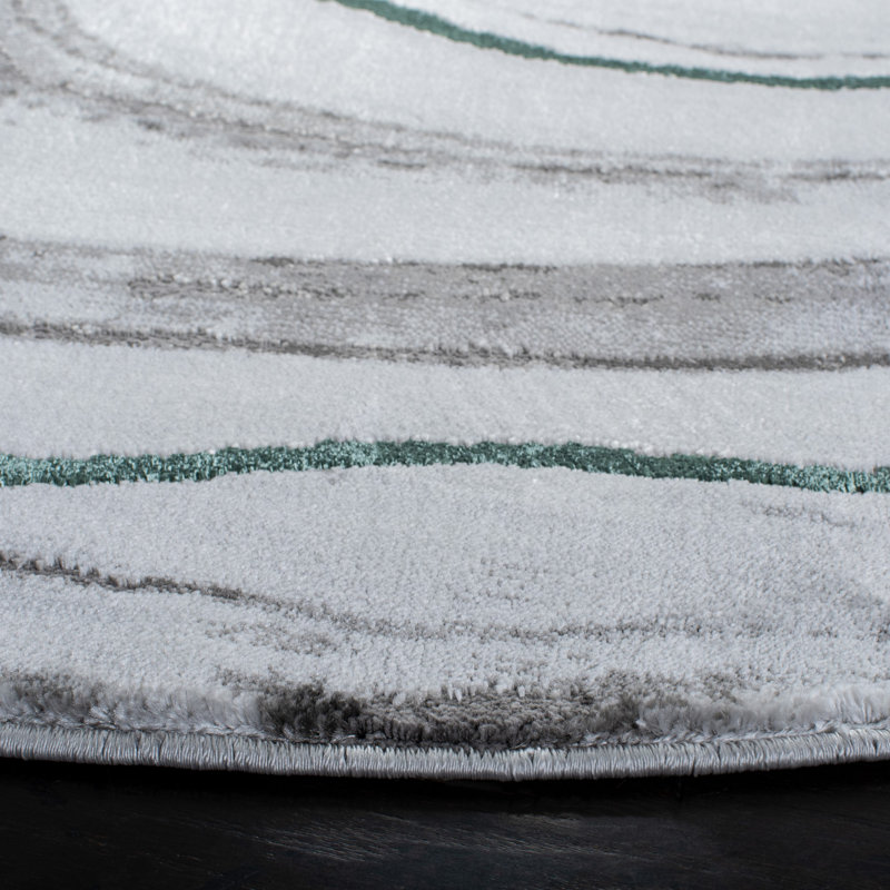 Wrought Studio Fluery Gray/Green Rug Wayfair